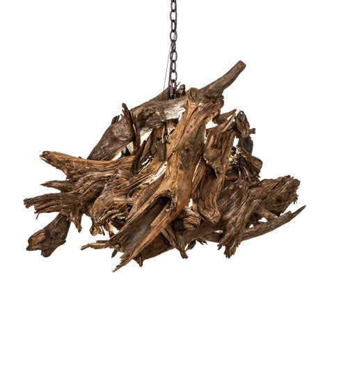 Meyda 38"w Driftwood Led Pendant- 143814