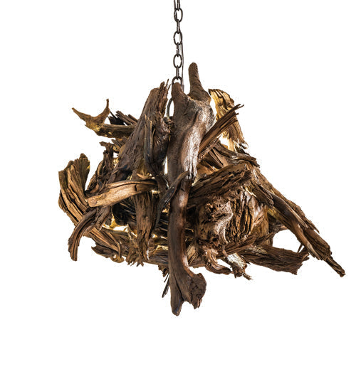 Meyda 38"w Driftwood Led Pendant- 143814