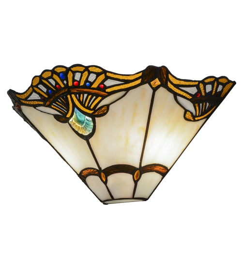 Meyda 14.5"W Shell with Jewels Wall Sconce '144020