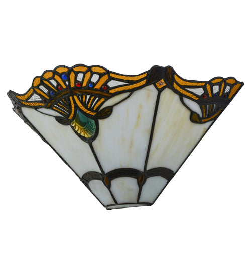 Meyda 14.5"W Shell with Jewels Wall Sconce '144020