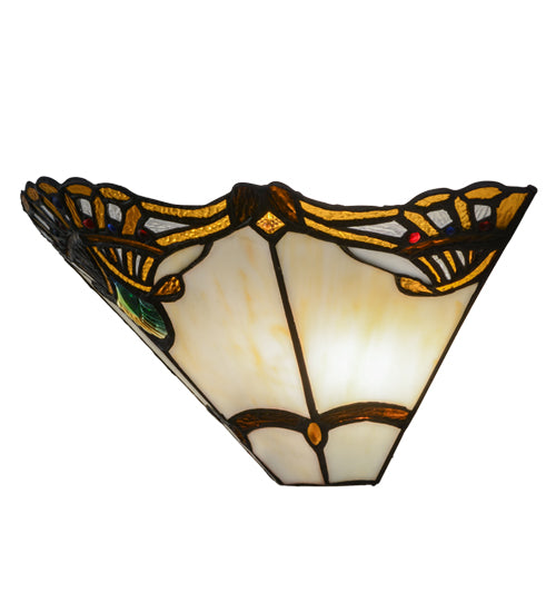 Meyda 14.5"W Shell with Jewels Wall Sconce '144020