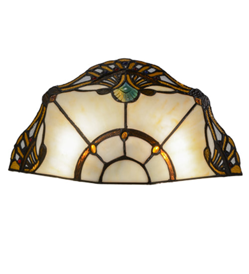 Meyda 14.5"W Shell with Jewels Wall Sconce '144020