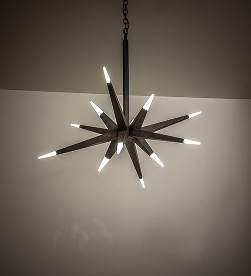 Meyda 38" Wide Hickory Treasures 12 LT LED Pendant '145938