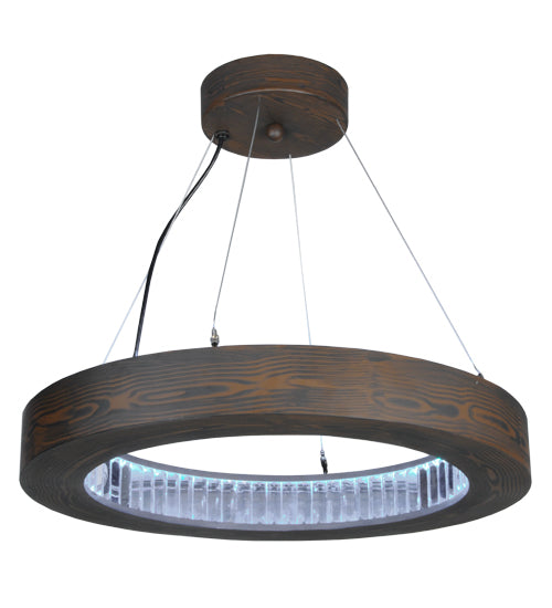 Meyda 25"w Hickory Treasures Led Pendant - 145988