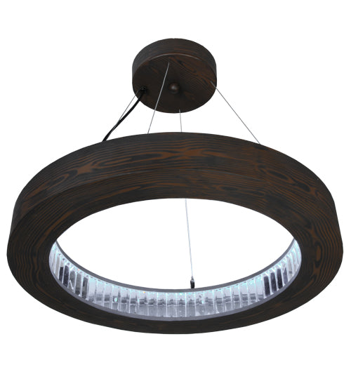 Meyda 25"w Hickory Treasures Led Pendant - 145988