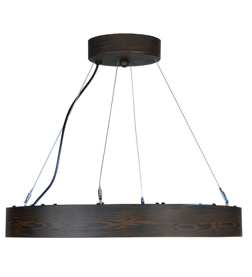 Meyda 25"w Hickory Treasures Led Pendant - 145988