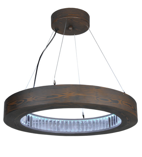 Meyda 25"w Hickory Treasures Led Pendant - 145988