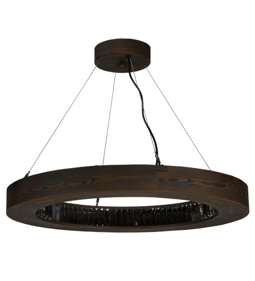 Meyda 32"w Hickory Treasures Led Pendant - 145990