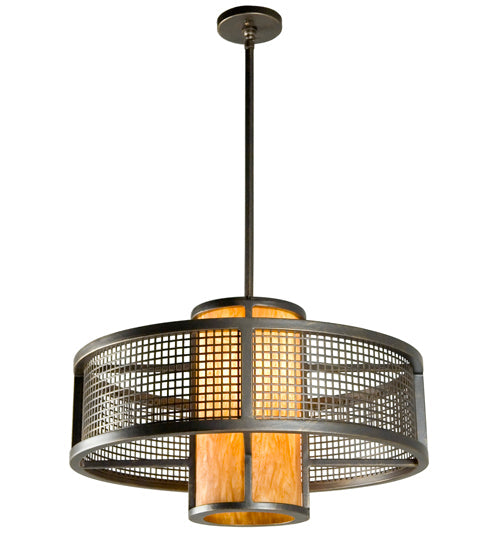 Meyda 24" Wide Cilindro Mesh Pendant '146020