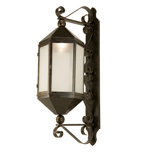 Meyda 14" Wide Plaza Lantern Wall Sconce '146468