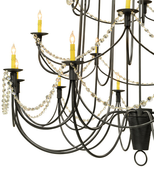 Meyda 72" Wide Bell 20 Light Three Tier Chandelier- 149323