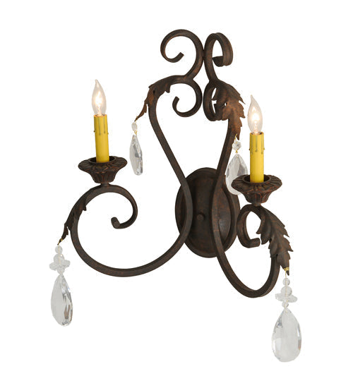 Meyda 20" Wide Josephine 2 Light Wall Sconce- 149381