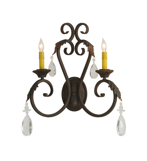 Meyda 20" Wide Josephine 2 Light Wall Sconce- 149381