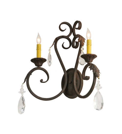 Meyda 20" Wide Josephine 2 Light Wall Sconce- 149381