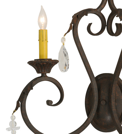 Meyda 20" Wide Josephine 2 Light Wall Sconce- 149381