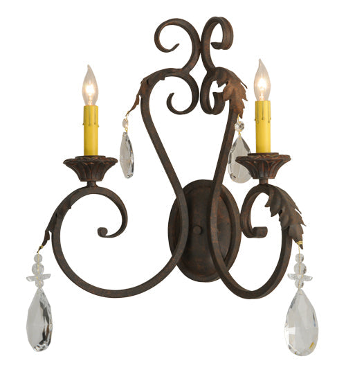 Meyda 20" Wide Josephine 2 Light Wall Sconce- 149381