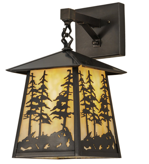 Meyda 8"W Stillwater Tall Pines Hanging Wall Sconce '150687