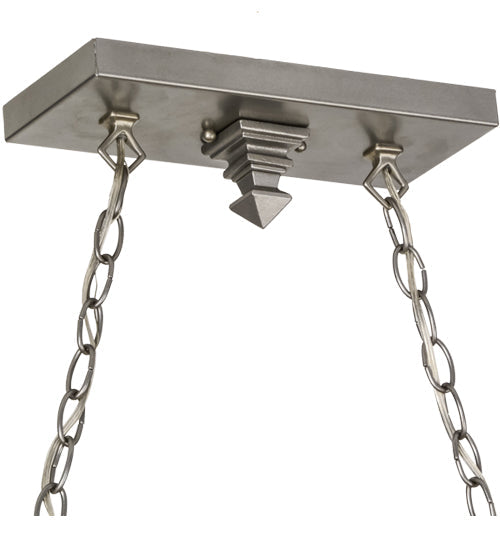 Meyda 42"L Nickel 2 LT Island Pendant Hardware '153979