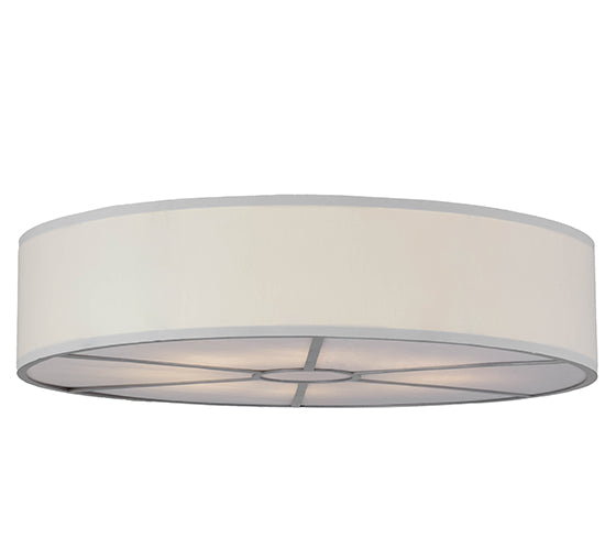 Meyda  48"w Cilindro White Textrene Led Flushmount- 154566