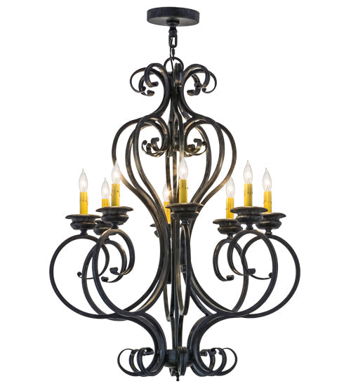 Meyda 28"W Fernando 8 LT Chandelier '156713