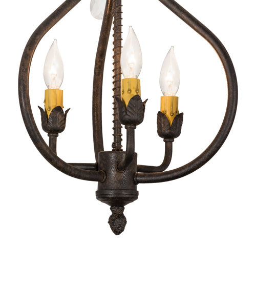 Meyda 12"w Antonia 3 Lt Chandelier- 157891