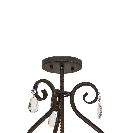 Meyda 12"w Antonia 3 Lt Chandelier- 157891