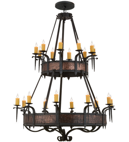 Meyda 56" Wide Costello 20 Light Two Tier Chandelier '158265