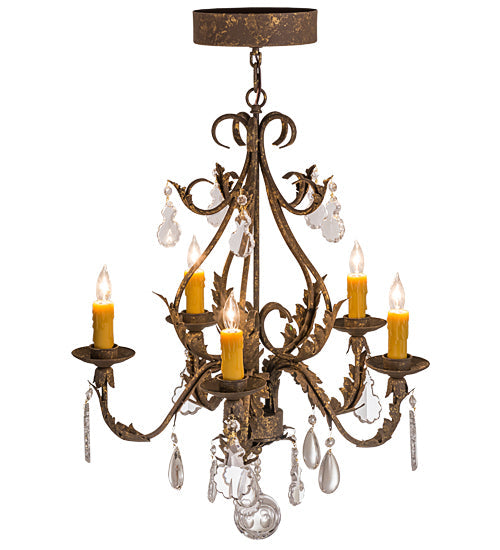 Meyda  24"W French Elegance 5 LT Chandelier- 159601