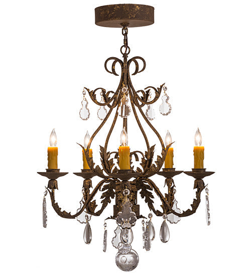 Meyda  24"W French Elegance 5 LT Chandelier- 159601