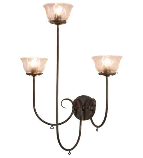 Meyda 28" Wide Perennial 3 Light Wall Sconce '160555