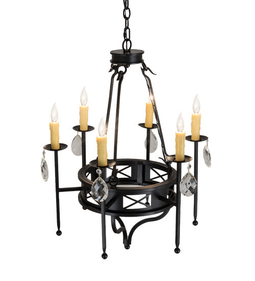 Meyda 24" Wide Gina 6 LT Chandelier- 160742