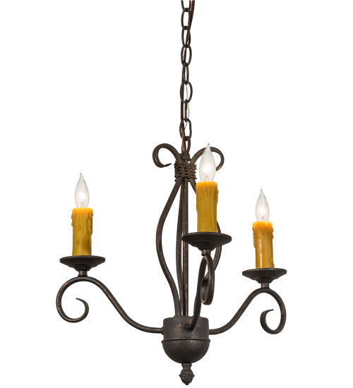 Meyda 18" Wide Sienna 3 Light Chandelier '164383