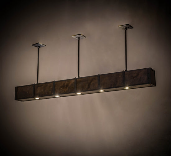 Meyda 72" Long Giradeau Wood Beam Oblong Pendant '165255