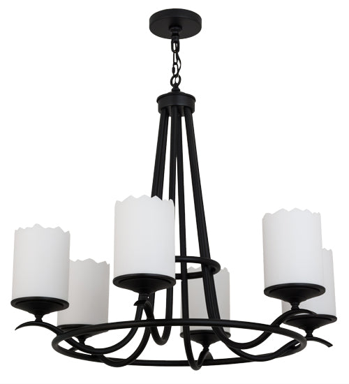 Meyda 36" Wide Octavia 6 Light Chandelier '165443