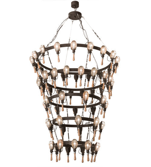 Meyda 65"W Juala Pin 63 LT Chandelier '165791