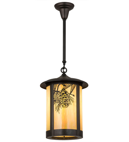 Meyda 12"W Fulton Winter Pine Pendant '166028