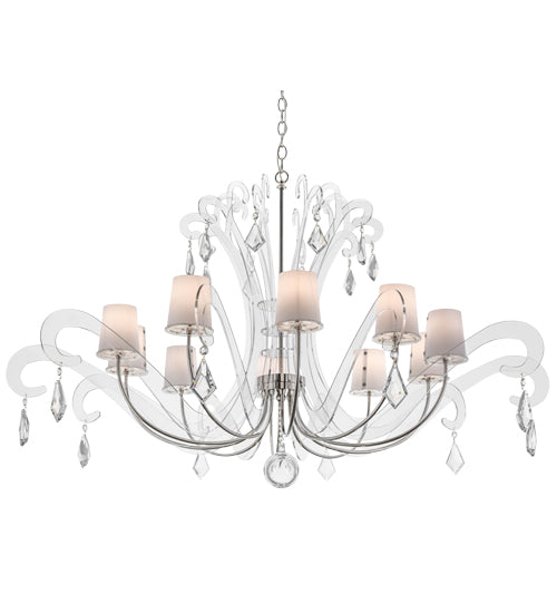 Meyda 55"W Lienz 10 LT Chandelier- 166844