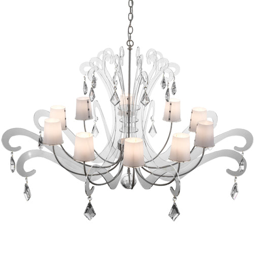 Meyda 55"W Lienz 10 LT Chandelier- 166844