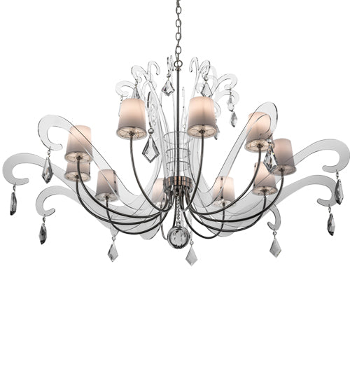 Meyda 55"W Lienz 10 LT Chandelier- 166844