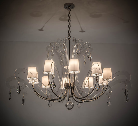 Meyda 55"W Lienz 10 LT Chandelier- 166844