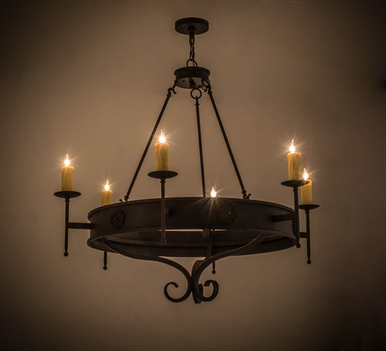 Meyda 48" Wide Lorenzo 6 Light Chandelier '166957