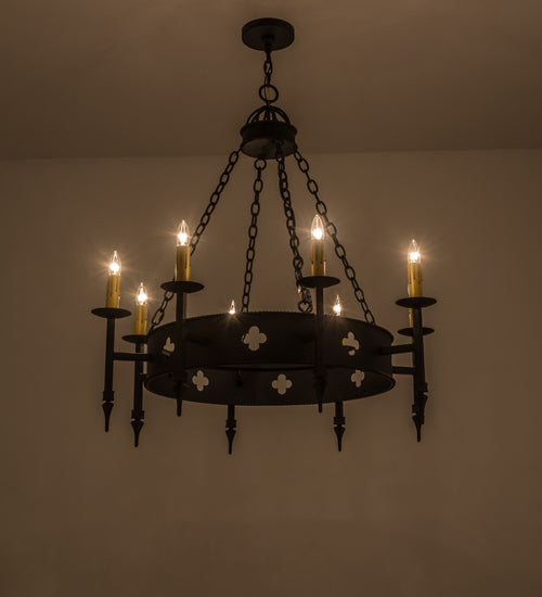 Meyda 38"W Sabrina 8 LT Chandelier '167058