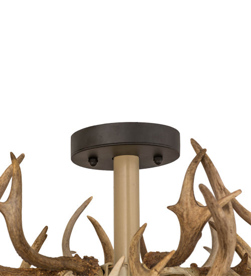 Meyda 52"W Antlers Whitetail Deer Meyda Lighting-Air- 167253