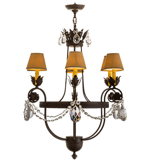 Meyda 28"W Antonia 6 LT Chandelier- 167786