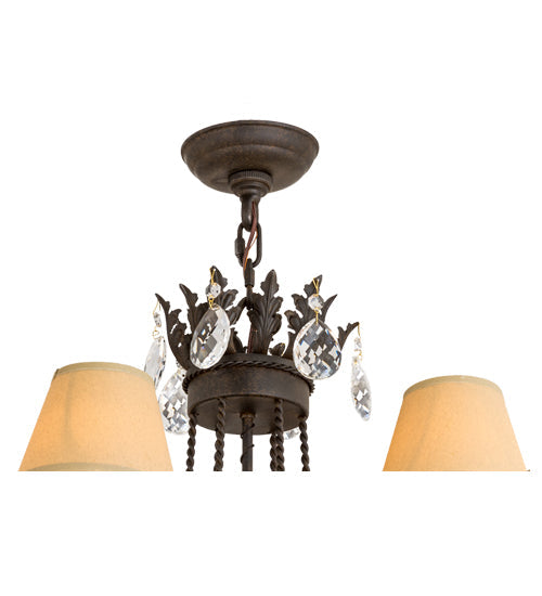 Meyda 28"W Antonia 6 LT Chandelier- 167786