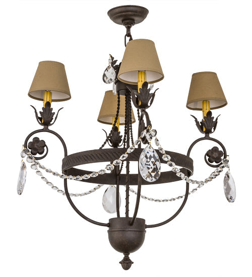 Meyda 26"W Antonia 4 LT Chandelier- 167827