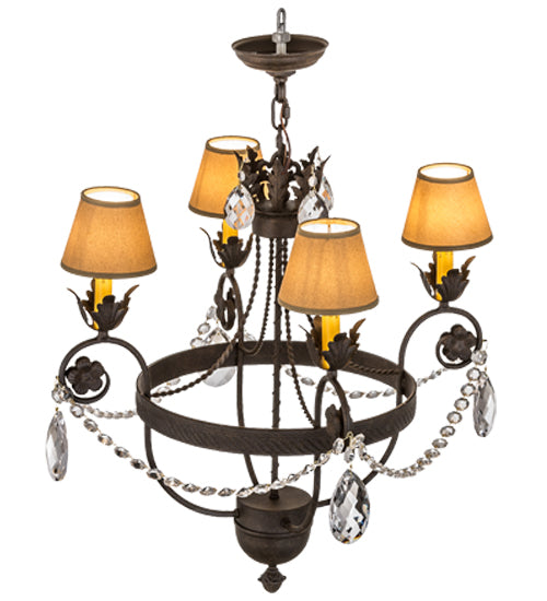 Meyda 26"W Antonia 4 LT Chandelier- 167827