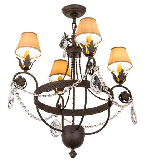 Meyda 26"W Antonia 4 LT Chandelier- 167827