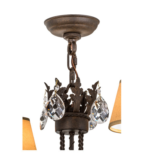 Meyda 26"W Antonia 4 LT Chandelier- 167827