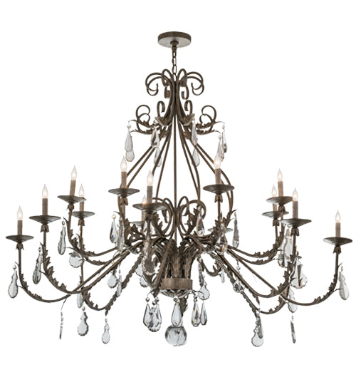 Meyda 60"W French Elegance 16 LT Chandelier- 169173